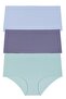 Women's High Waist Laser Cut 3-Piece Panties Set Kts2011 Model-18 - 2