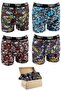 طقم بوكسر رجالي فاخر مكون من 4 قطع من القطن قماش قابل للتمدد منقوشة هدية