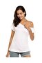 Women's One-Shoulder Asymmetrical Cut Viscose Knit Fabric Casual Blouse - 2