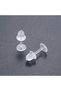 Antiallergic Invisible Transparent Bioplast Silicone Two Pairs of Earrings - 3