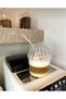 2 Pieces Heat Resistant Pinterest Cup with Glass Oval Lid| Coffee And Presentation Cup| 430ml - 6