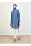 Navy Blue Long Tunic - with Tie Detail, Refka - 5