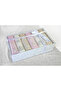 100% Cotton, Luxury Guipure Lace Detailed 6-Piece Towel Set - Perfect for Gifts, Baby Showers, and Bridal Trousseaus - Colorful - 2