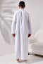 Men's White Long-Length Entari Hajj Umrah Dress - 5