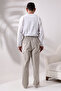 Men's Cream Color Cargo Hac and Umrah Shalwar Trousers with Side Pockets, Comfortable Cut, and Elastic Waist - 7