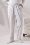 Men's Light Cream Side Pocket Relaxed Cut Elastic Waist Cargo Hajj and Umrah Shalwar Trousers