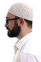 كريم الشتاء الصليب منقوشة المنسوجة Skullcap - 3