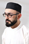 غطاء رأس للصلاة مطرز باللون الأسود ومزين بزخارف إيليف وفاف - 3