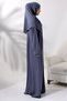 One-Piece Practical Hijab Robe Prayer Dress 8015 Anthracite - 3