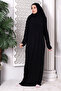 One-Piece Practical Prayer Dress with Headscarf and Robe 8015 Black - 4