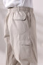 Men's Cream Color Cargo Hac and Umrah Shalwar Trousers with Side Pockets, Comfortable Cut, and Elastic Waist - 6