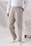 Men's Cream Color Cargo Hac and Umrah Shalwar Trousers with Side Pockets, Comfortable Cut, and Elastic Waist