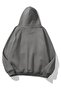 Unisex Anthracite Basic Sweatshirt Hoodie - 2