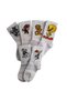 6 Pairs of Children's Cheerful College Tennis Socks with Characters - 2