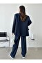 Women's Striped Lined Blazer Jacket and Trousers Set 5555 (100% Cotton, Anti-Pilling) - 2