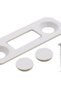 PVC Door Window Plastic Safety Latch Child, Baby Safety Lock White (4 Pieces) - 3