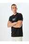 Crew Neck Slogan Printed Cotton T-Shirt - 3