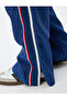 Oversize Parachute Pants with Lace-Up Waist, Stripe Detail, Zippered Cuffs and Pockets - 5