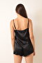 Satin Shorts Set Stylish Nightgown - 8