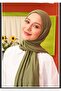 شال قطن أخضر ممشط - 2