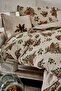 100% Organic Cotton Laden Baby Duvet Cover Set Cream 100*150 - 2