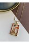 Vip Series - Orange Stone Women's Anti-Tarnish Steel Women's Gold Necklace