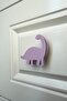 Purple Dino 3 Cabinet Handle -Modern, Cute and Durable Furniture Handle for Children's Room, Kitchen and Bathroom
