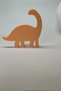 Orange Dino 3 Cabinet Handle - Modern and Cute Furniture Handle for Children's Room, Kitchen and Bathroom - 3