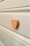 Orange Heart Cabinet Handle-Modern, Stylish and Durable Furniture Handle for Children's Room, Kitchen and Bathroom, Dk - 2