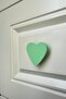 Green Heart Cabinet Handle - Modern and Durable Furniture Handle for Children's Room, Kitchen and Bathroom, Dk