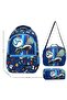 Royalglow Waddell Combination Patterned Leather Embroidered Football Bag Lunch Bag and Pen Holder