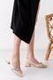 Women's Cream Stone Stiletto Low Heel Evening Dress Valeri Shoes - 3
