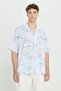 Men's White Linen Comfort Fit Relaxed Fit Side Pocket Shorts - 4