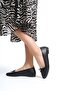 Women's Camil Trent Black Blunt Toe Daily Ballerinas - 3