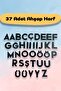 37 Wooden Alphabet Letters - Educational Toy - Develops Attention and Intelligence