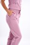 Powder Pink Lily Model Zip-Up Soft Lycra Doctor, Nurse Surgical Uniform Set - 6