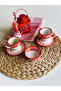 Dentadesign gift set of 2 Turkish Coffee Cups and 2 Ceramic Snack Bowls Red-yellow - 2