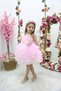 Flower-Detail Short Tulle Skirt for Girls, Evening Dress with Accessories as a Gift - 3
