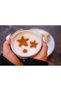 3-Piece Plastic Dessert Coffee Cake Decoration Plate Mold Template Gray - 3