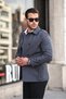 Men's Seasonal Lined Double Breasted Epaulettes Waist Belted Top Coat/Trench Coat - 6