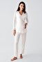Long Chiffon Sleeves Stretchy Viscous Maternity Dressing Gown Sleepwear Suit - 2