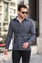 Men's Seasonal Lined Double Breasted Epaulettes Waist Belted Top Coat/Trench Coat - 4