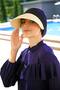 Beige Straw Visor Hat 14397 - 3