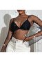 Crystal Stone Mesh Crop Blouse