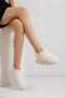Women's Lightweight Fluffy Slippers Does Not Make Noise Thick Sole Home Shoes - 2
