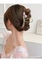 Purple Tulip Floral Model Women's Metal Hairpin Gold - Spring Summer Country Style Bun Hair Accessory - 3