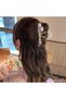 Purple Tulip Floral Model Women's Metal Hairpin Gold - Spring Summer Country Style Bun Hair Accessory