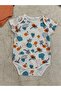 Baby Half Sleeve Bodysuit with Snap Fasteners at the Bottom, Pack of 2 - 3