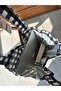 حقيبة قماش Fimu Gingham باللون الأسود - 4