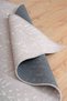 Mia Viscose Woven Carpet Non-Slip Base Washable Gray Beige Kitchen Carpet 1451 - 6